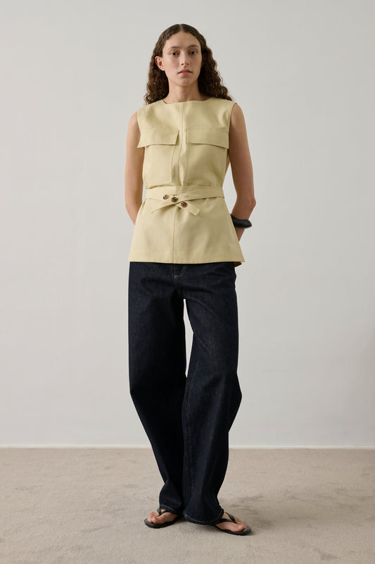 Top Isra - Crème - Femme