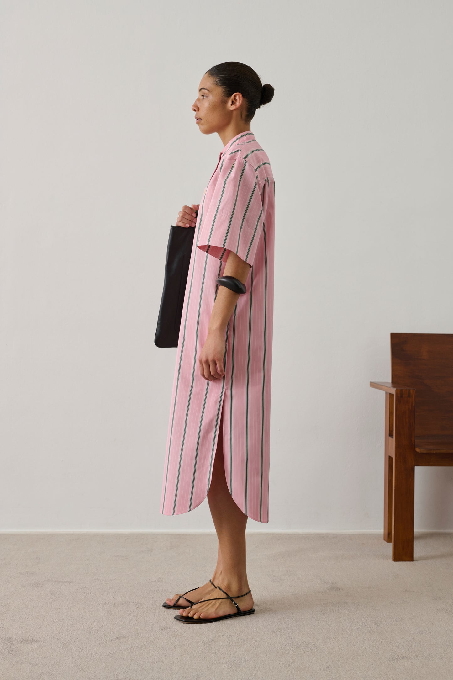 Robe Ilya - Rose/Gris - Coton - Femme