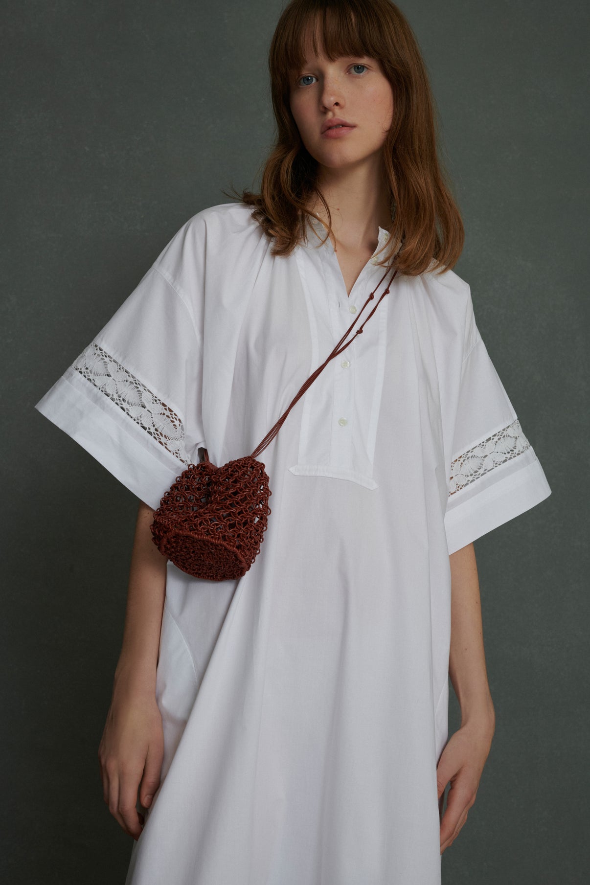 Robe Athena - Blanc - Coton - Femme vue 3
