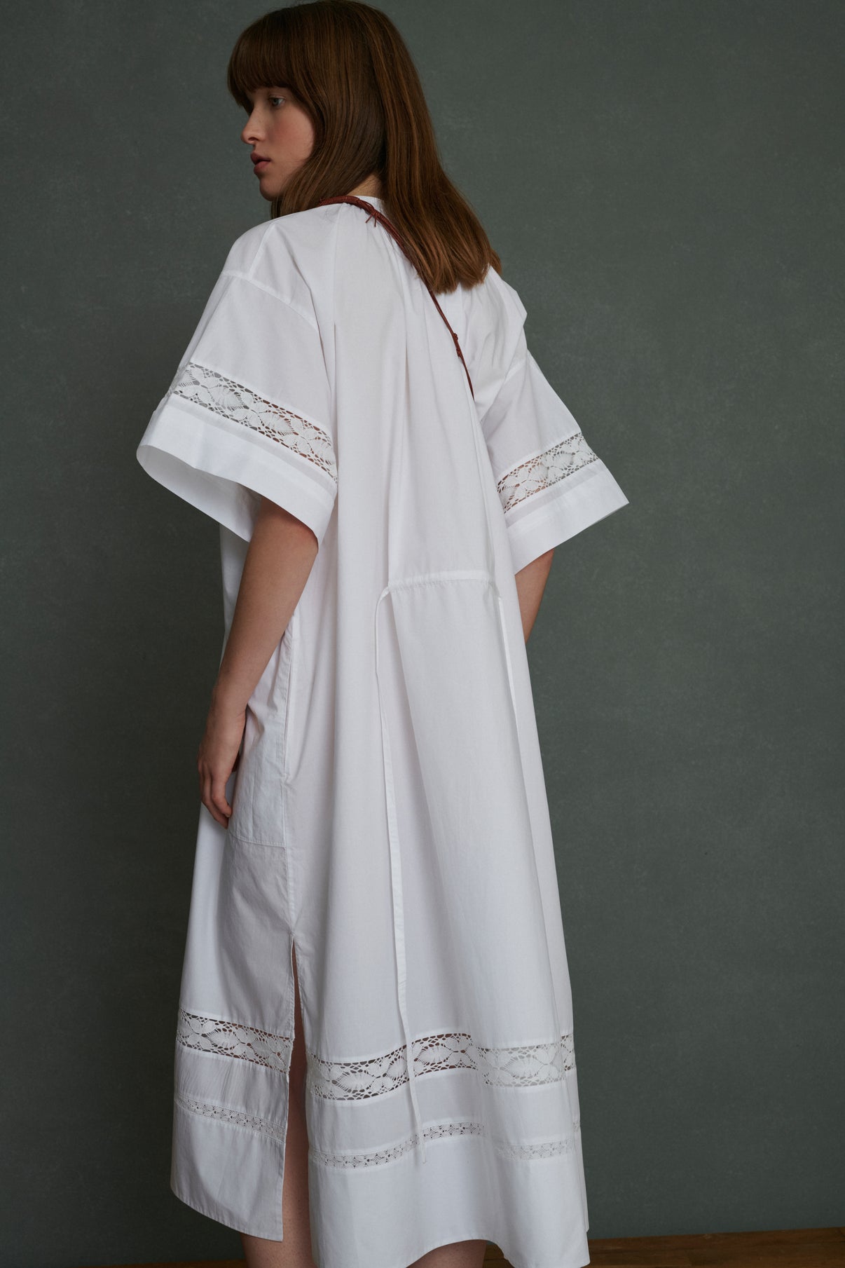 Robe Athena - Blanc - Coton - Femme vue 2